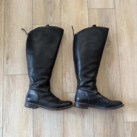 👢 Franco Sarto Black Leather Riding Boots | Women’s 9.5M Wide Calf 👢 - Picture 3 of 16